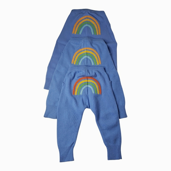 Rainbow Butt Britches Mongolian Cashmere Mika & Milo Leggings  Quiet Luxury Pant - Picture 4 of 16